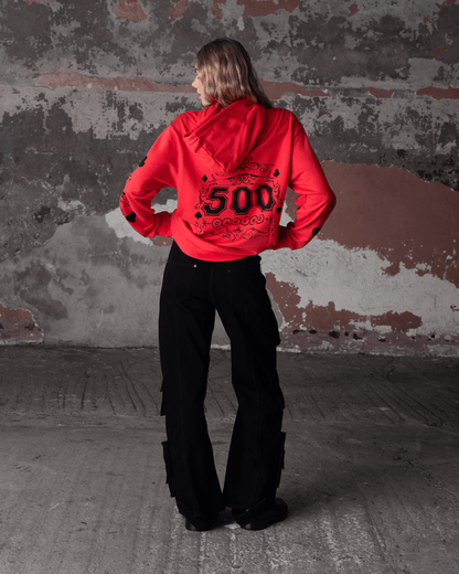 Red Elevated Hoodie
